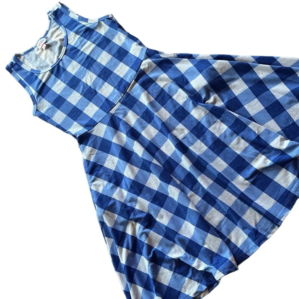 LuLaRoe | Women’s Casual Gingham Tank Dress sz S